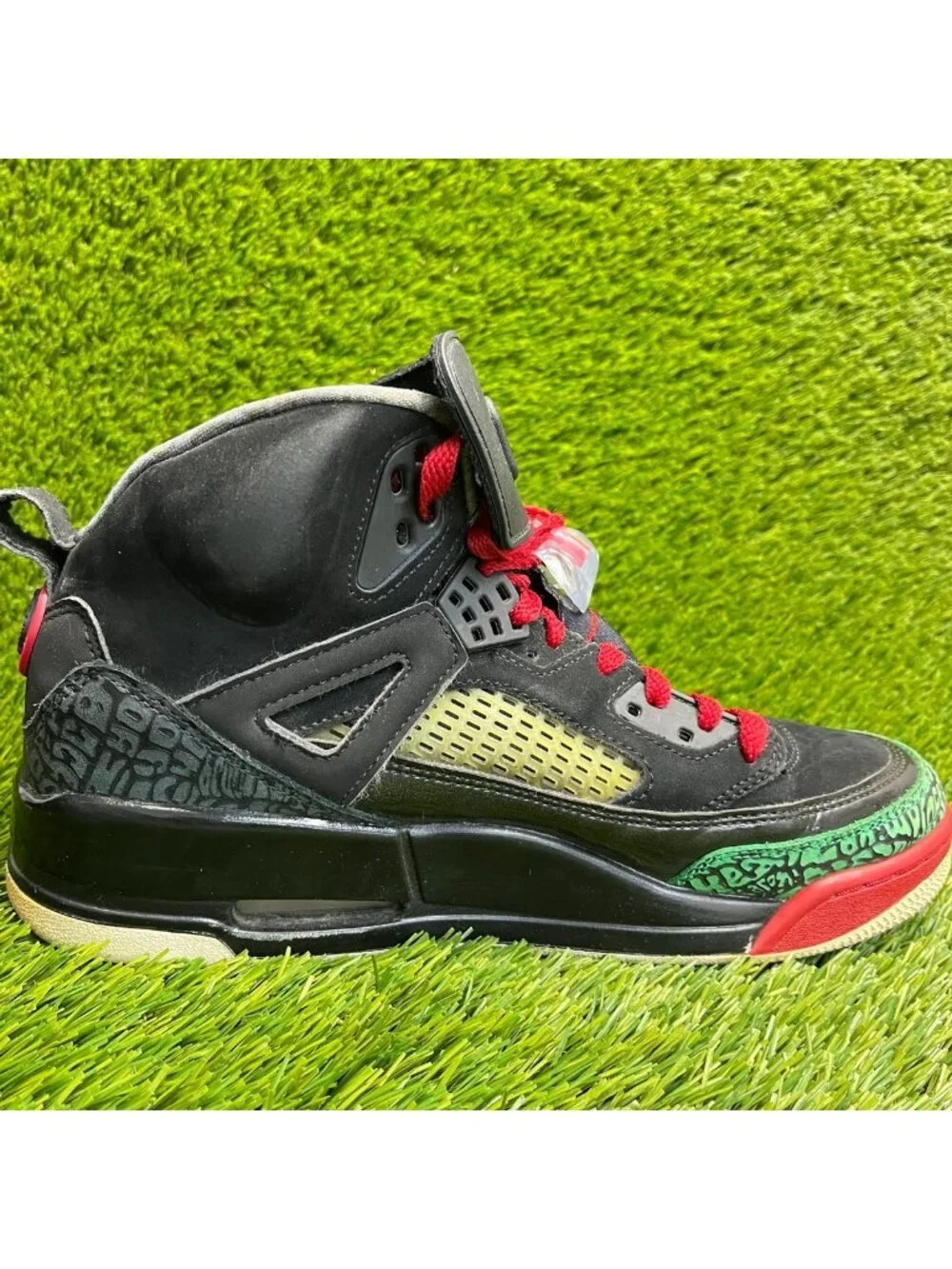 Nike Air Jordan Spizike Mens Size 9 Black Red Athletic Basketball Shoes Sneakers